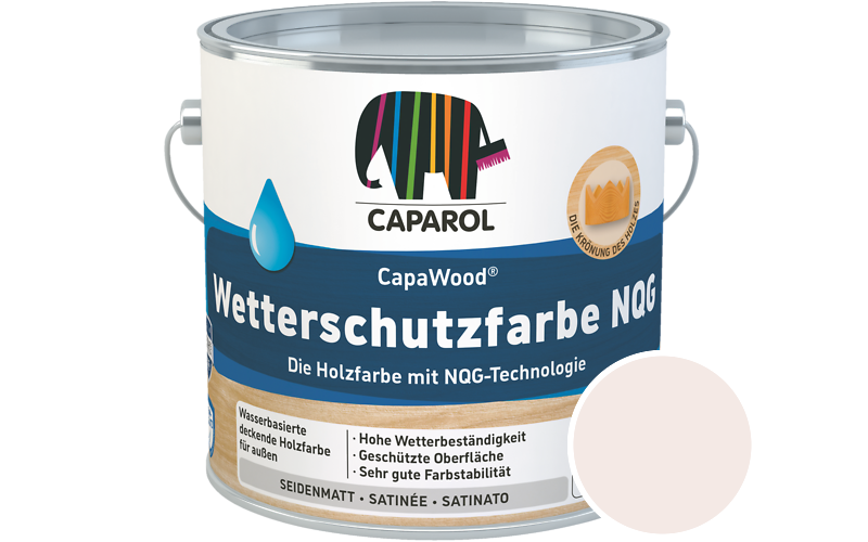 Caparol CapaWood Wetterschutzfarbe NQG 700ml Holzfarbe f�r au�en / Get�nt im Farbton Cameo 60
