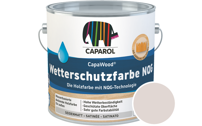 Caparol CapaWood Wetterschutzfarbe NQG 5L Holzfarbe f�r au�en / Get�nt im Farbton Korall 20
