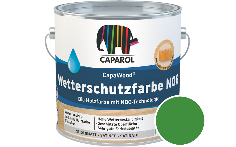 Caparol CapaWood Wetterschutzfarbe NQG 700ml Holzfarbe f�r au�en / Get�nt im Farbton Laser 65