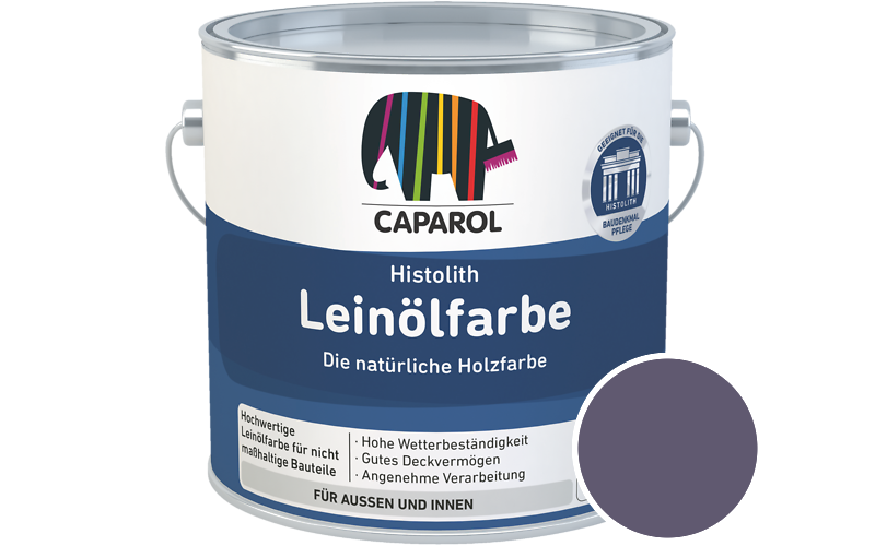 Caparol Histolith Leinlfarbe 1L Holzfarbe / Getnt im Farbton Amethyst 100