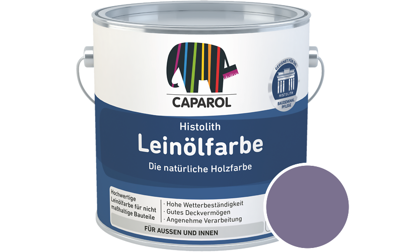 Caparol Histolith Leinlfarbe 10L Holzfarbe / Getnt im Farbton Amethyst 105