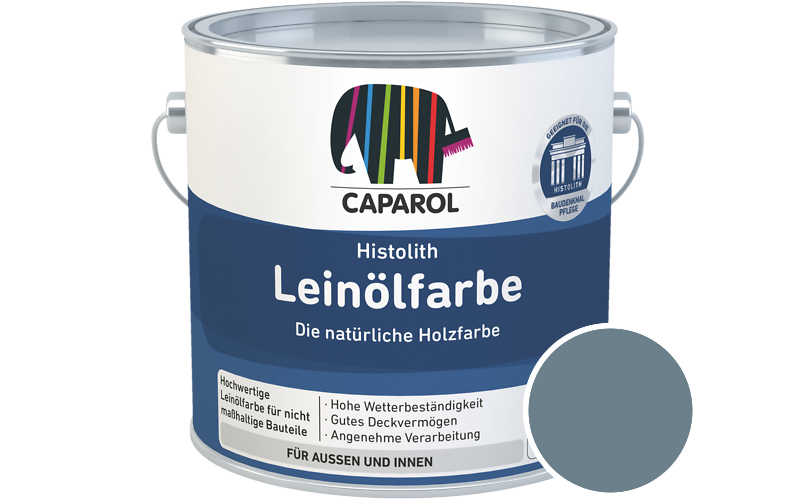 Caparol Histolith Leinlfarbe 10L Holzfarbe / Getnt im Farbton Atlantis 12