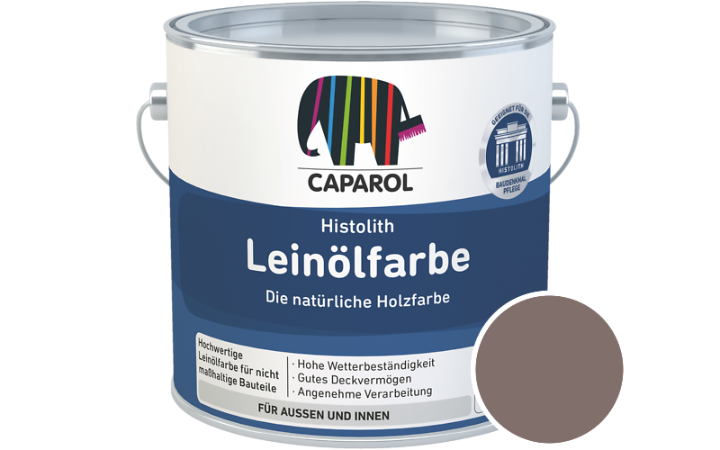 Caparol Histolith Leinlfarbe 1L Holzfarbe / Getnt im Farbton Cameo 35