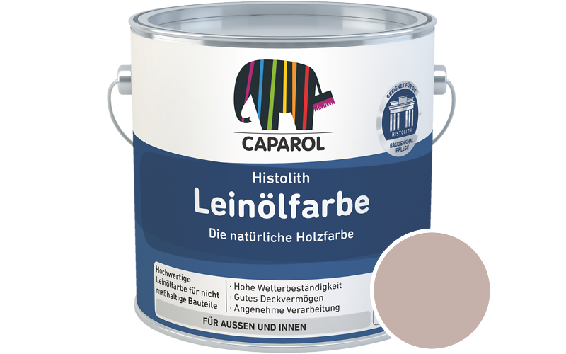 Caparol Histolith Leinlfarbe 10L Holzfarbe / Getnt im Farbton Cameo 50