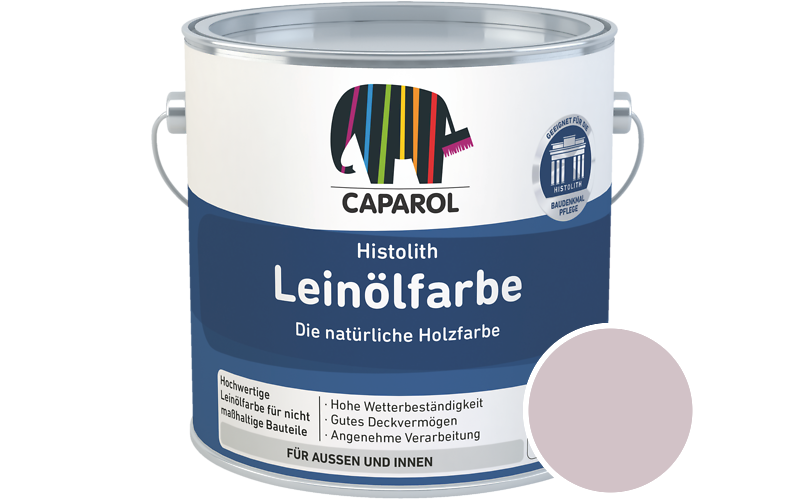 Caparol Histolith Leinlfarbe 2,5L Holzfarbe / Getnt im Farbton Clematis 55