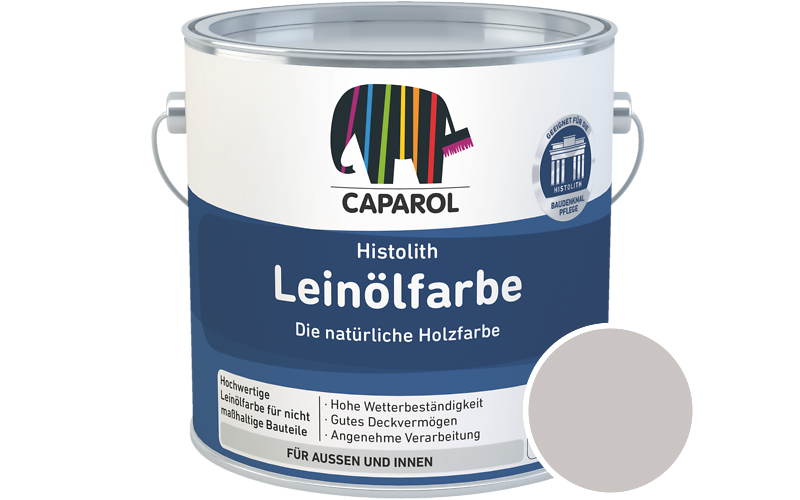 Caparol Histolith Leinlfarbe 10L Holzfarbe / Getnt im Farbton Ferro 50