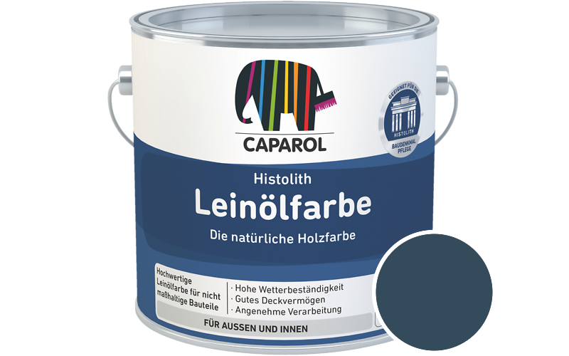 Caparol Histolith Leinlfarbe 10L Holzfarbe / Getnt im Farbton Lago 35