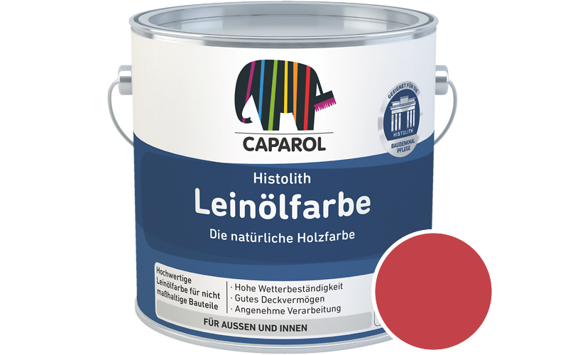 Caparol Histolith Leinlfarbe 2,5L Holzfarbe / Getnt im Farbton Laser 25