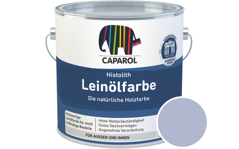 Caparol Histolith Leinlfarbe 10L Holzfarbe / Getnt im Farbton Lavendel 105