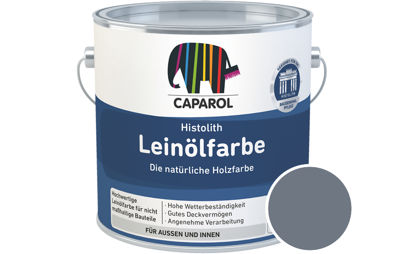 Caparol Histolith Leinlfarbe 2,5L Holzfarbe / Getnt im Farbton Lazur 75
