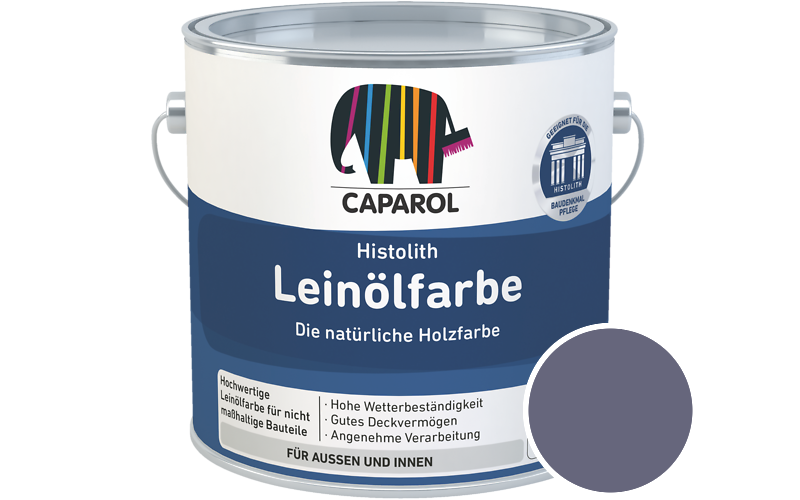 Caparol Histolith Leinlfarbe 1L Holzfarbe / Getnt im Farbton Litho 5
