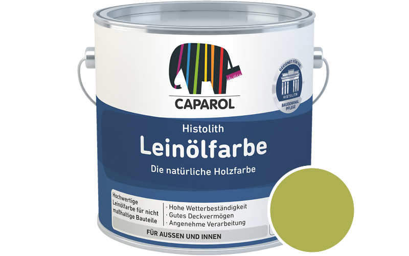 Caparol Histolith Leinlfarbe 10L Holzfarbe / Getnt im Farbton Mai 70
