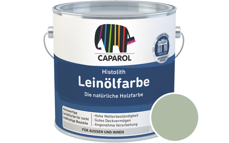 Caparol Histolith Leinlfarbe 1L Holzfarbe / Getnt im Farbton Oase 50