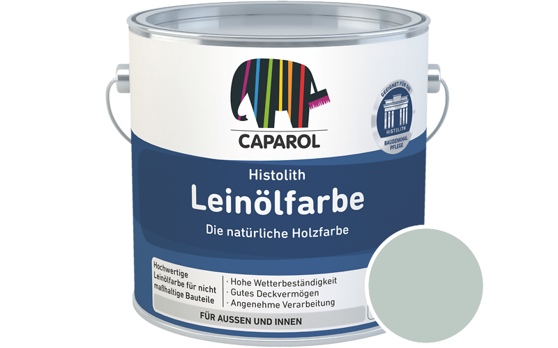 Caparol Histolith Leinlfarbe 2,5L Holzfarbe / Getnt im Farbton Patina 20