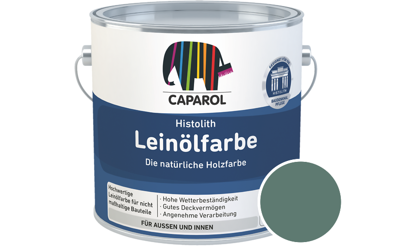 Caparol Histolith Leinlfarbe 10L Holzfarbe / Getnt im Farbton Patina 70