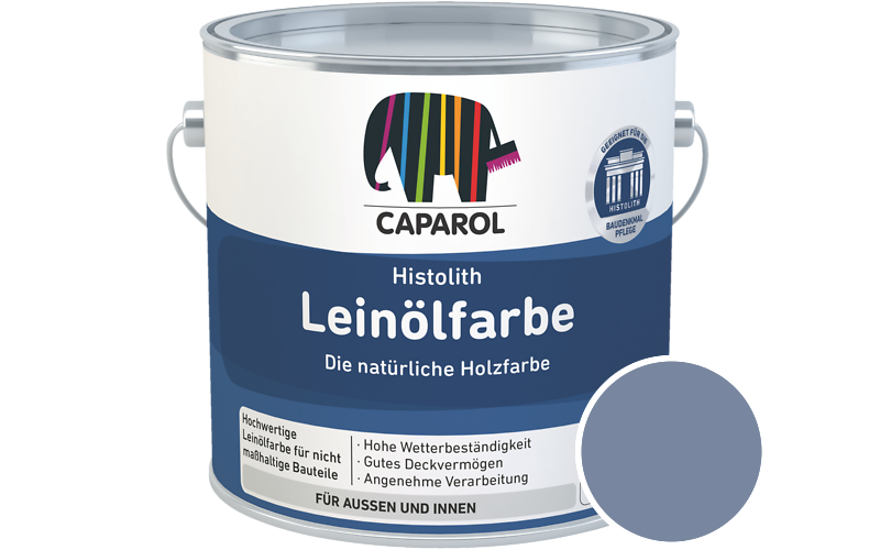 Caparol Histolith Leinlfarbe 1L Holzfarbe / Getnt im Farbton Saphir 75