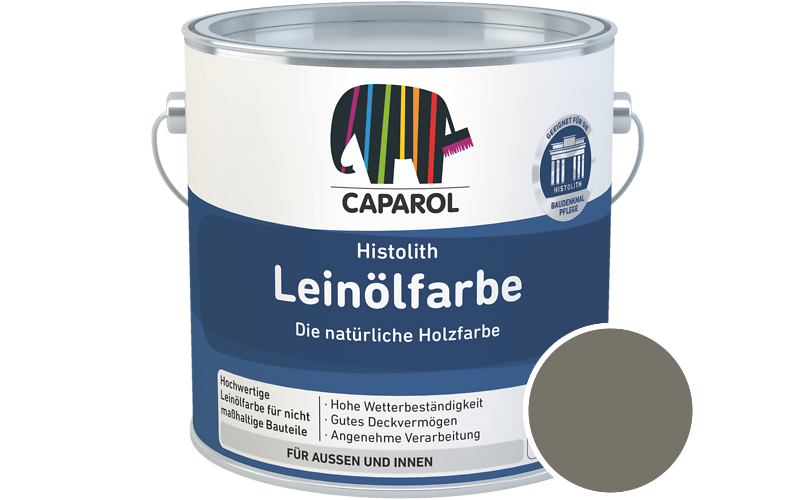 Caparol Histolith Lein�lfarbe 1L Holzfarbe / Get�nt im Farbton Tundra 10