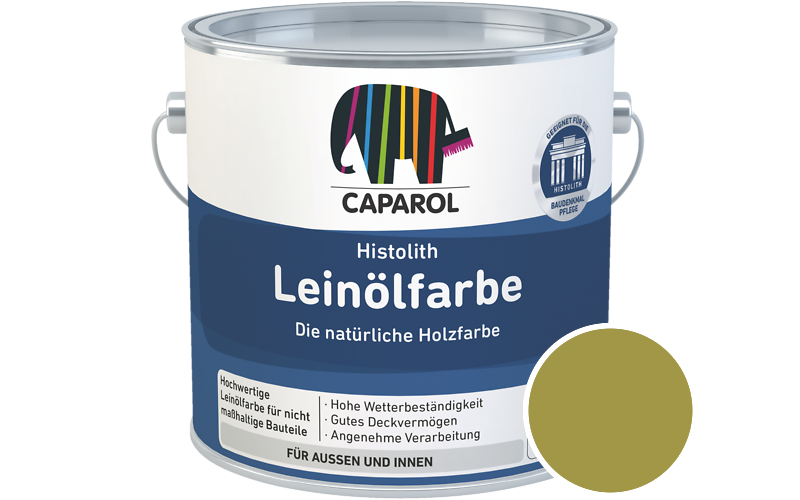 Caparol Histolith Leinlfarbe 1L Holzfarbe / Getnt im Farbton Tundra 125