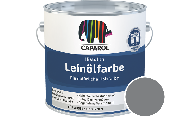 Caparol Histolith Leinlfarbe 2,5L Holzfarbe / Getnt im Farbton Venato 25