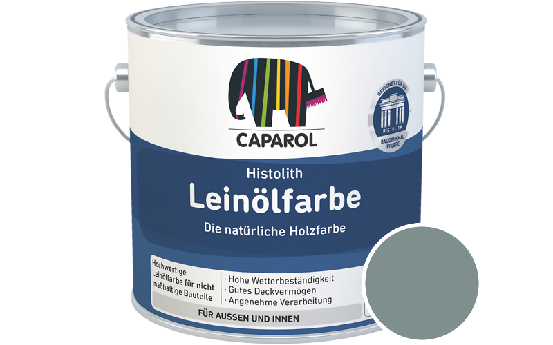 Caparol Histolith Leinlfarbe 1L Holzfarbe / Getnt im Farbton Verona 75