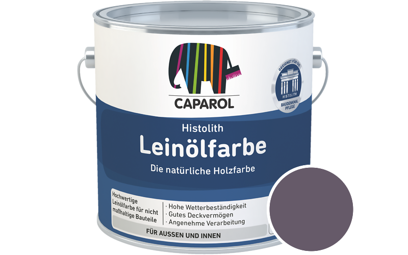 Caparol Histolith Leinlfarbe 10L Holzfarbe / Getnt im Farbton Viola 35