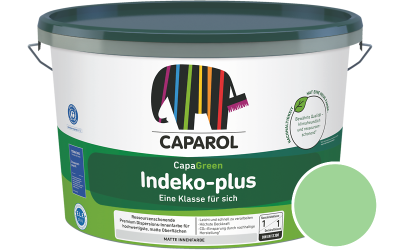 Caparol Indeko-plus 7,5L Innenfarbe / Getnt im Farbton Agave 145