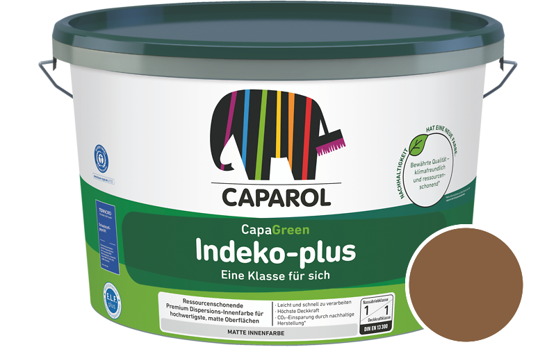 Caparol Indeko-plus 5L Innenfarbe / Getnt im Farbton Amber 35