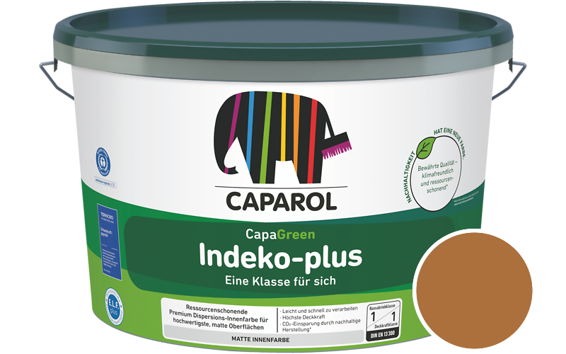 Caparol Indeko-plus 7,5L Innenfarbe / Getnt im Farbton Amber 65