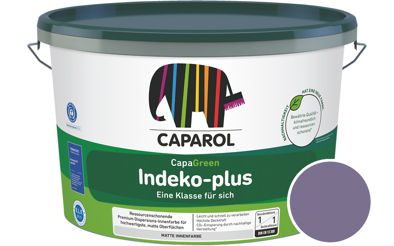 Caparol Indeko-plus 2,5L Innenfarbe / Getnt im Farbton Amethyst 105