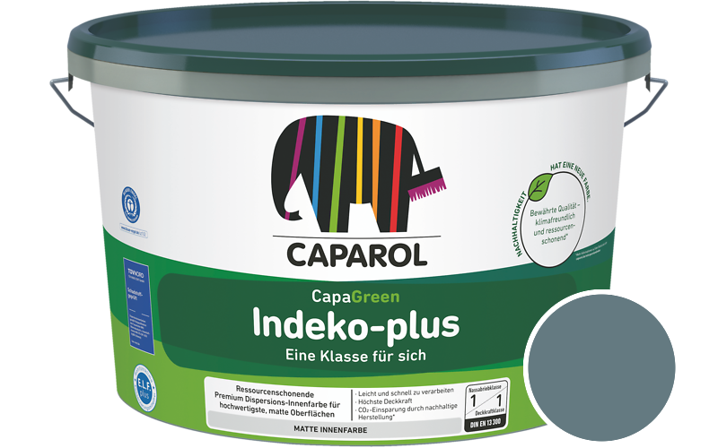 Caparol Indeko-plus 1,25L Innenfarbe / Getnt im Farbton Arctis 35