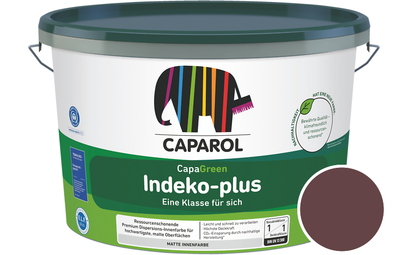 Caparol Indeko-plus 2,5L Innenfarbe / Getnt im Farbton Baccara 5