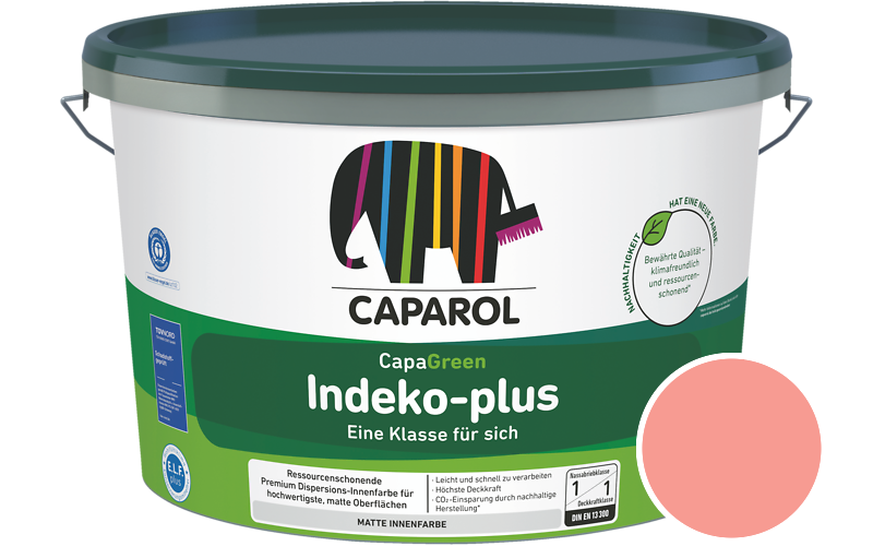 Caparol Indeko-plus 1,25L Innenfarbe / Getnt im Farbton Bordeaux 85