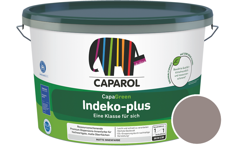 Caparol Indeko-plus 5L Innenfarbe / Getnt im Farbton Cameo 5