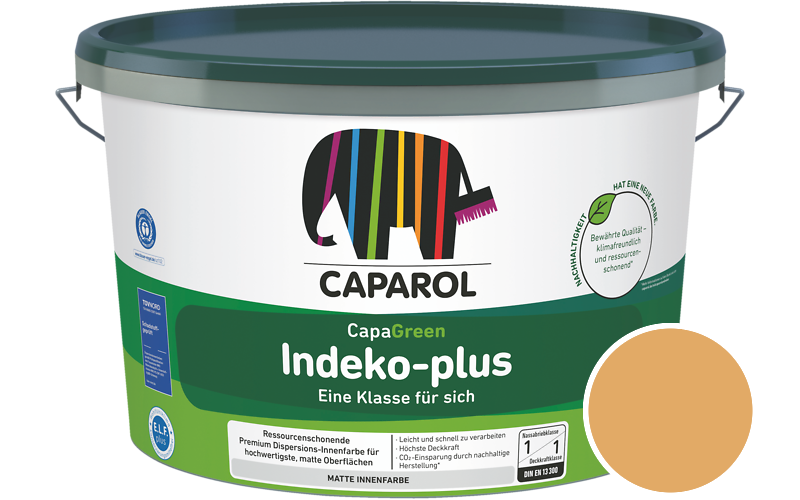 Caparol Indeko-plus 7,5L Innenfarbe / Getnt im Farbton Caramel 100