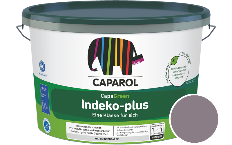 Caparol Indeko-plus 5L Innenfarbe / Getnt im Farbton Clematis 10
