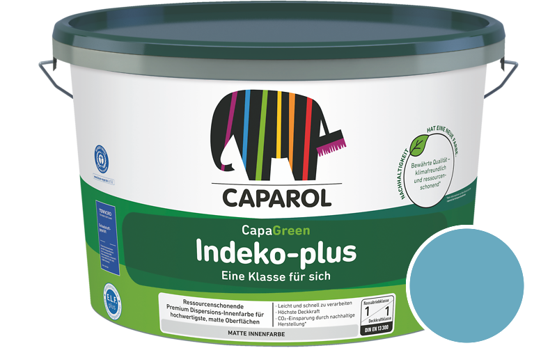 Caparol Indeko-plus 1,25L Innenfarbe / Getnt im Farbton Coelin 105