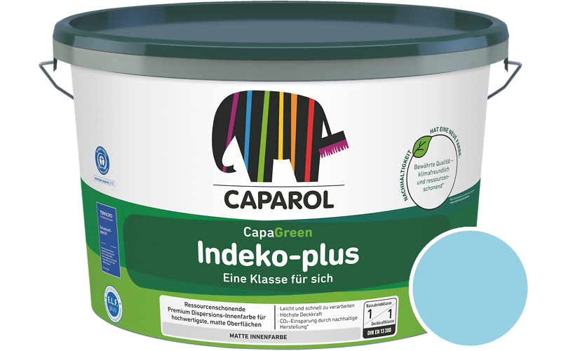 Caparol Indeko-plus 1,25L Innenfarbe / Getnt im Farbton Coelin 115