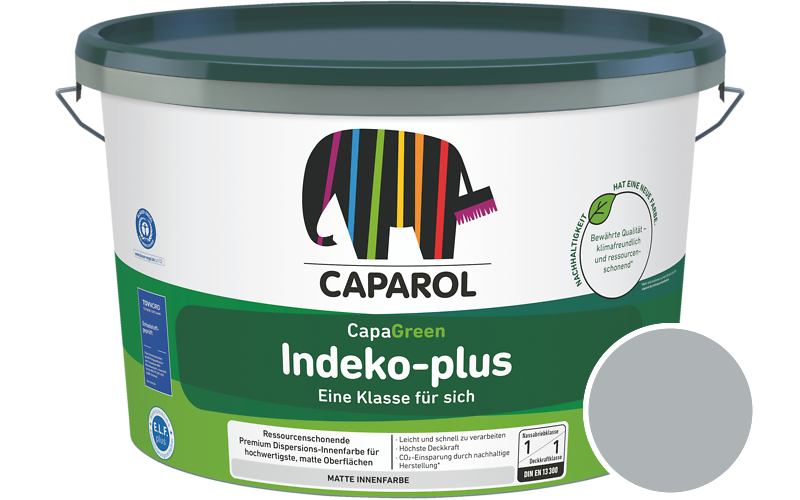Caparol Indeko-plus 1,25L Innenfarbe / Getnt im Farbton Coelin 5