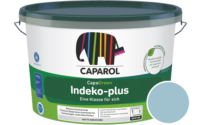 Caparol Indeko-plus 2,5L Innenfarbe / Getnt im Farbton Coelin 75
