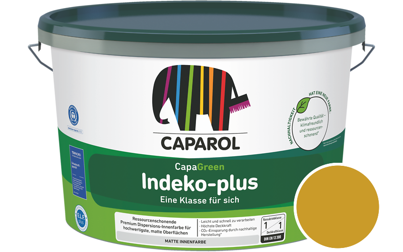 Caparol Indeko-plus 5L Innenfarbe / Getnt im Farbton Curcuma 65