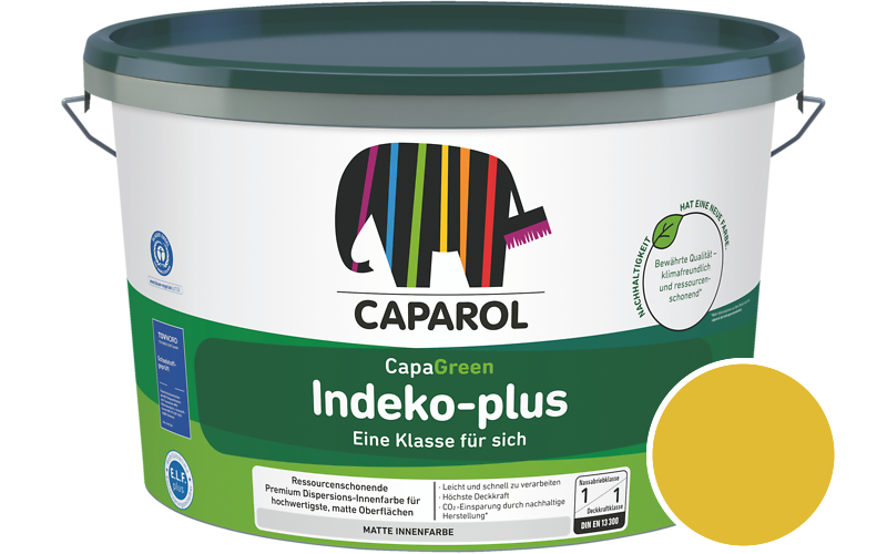 Caparol Indeko-plus 2,5L Innenfarbe / Getnt im Farbton Curry 130