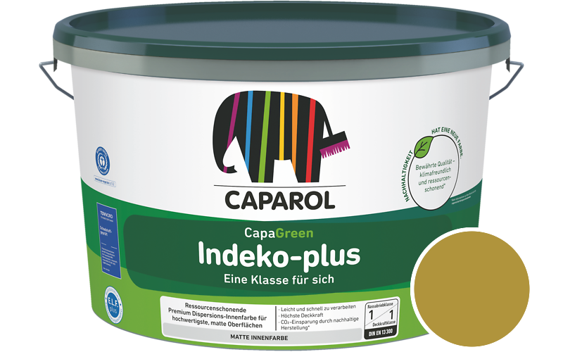 Caparol Indeko-plus 5L Innenfarbe / Getnt im Farbton Curry 95