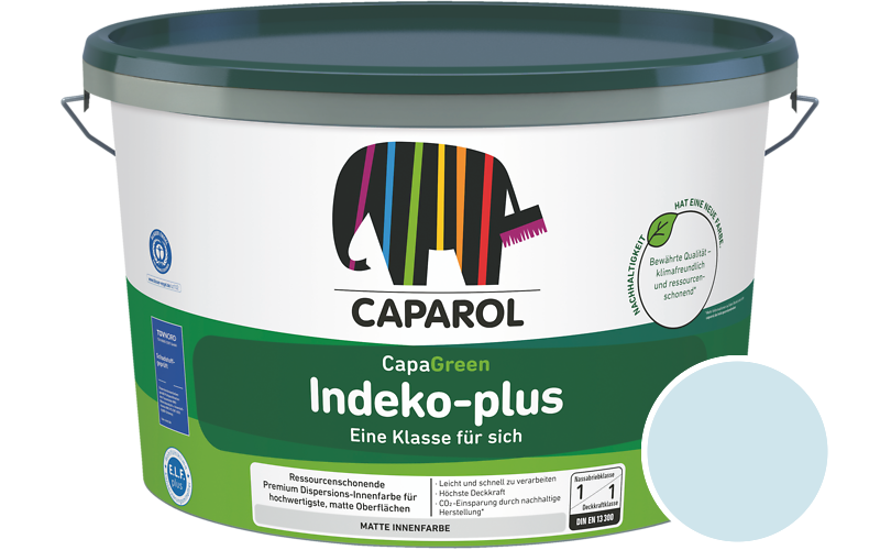Caparol Indeko-plus 1,25L Innenfarbe / Getnt im Farbton Donau 18