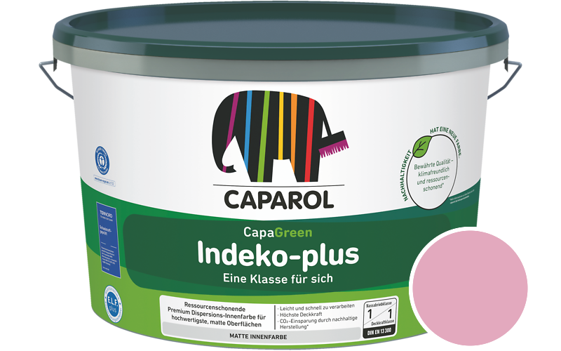 Caparol Indeko-plus 5L Innenfarbe / Getnt im Farbton Flamenco 145