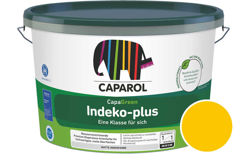 Caparol Indeko-plus 7,5L Innenfarbe / Getnt im Farbton Gelb Ava