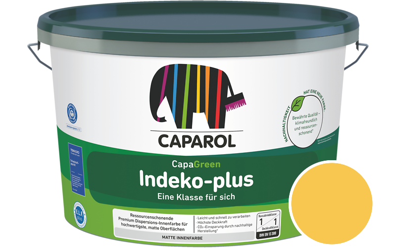 Caparol Indeko-plus 7,5L Innenfarbe / Getnt im Farbton Ginster 135