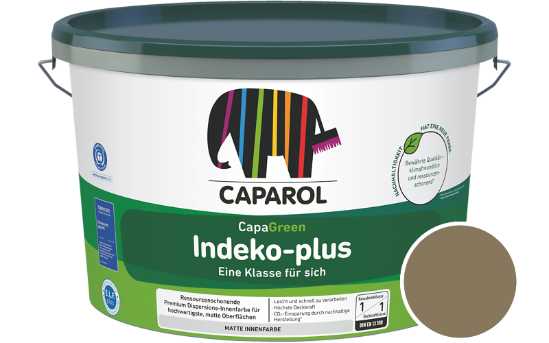 Caparol Indeko-plus 5L Innenfarbe / Getnt im Farbton Ginster 35