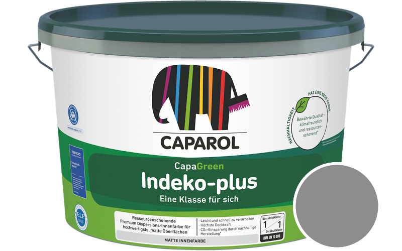 Caparol Indeko-plus 7,5L Innenfarbe / Getnt im Farbton Grau 10
