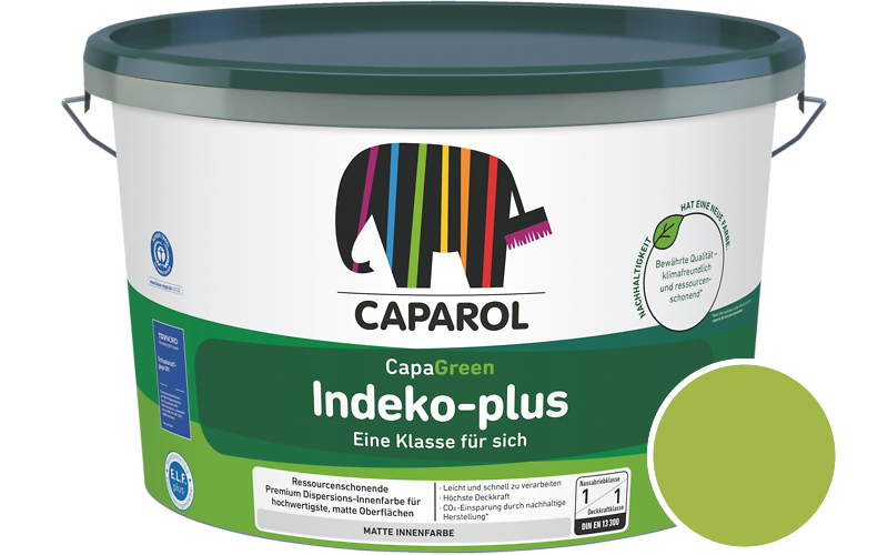 Caparol Indeko-plus 2,5L Innenfarbe / Getnt im Farbton Herba 40