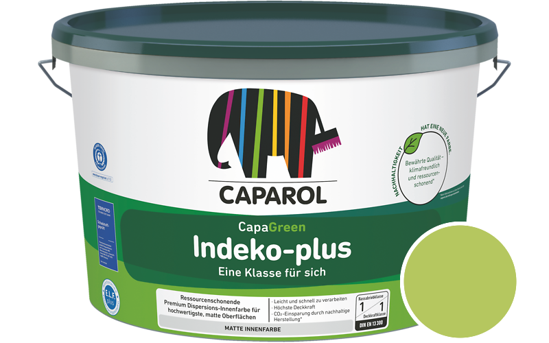 Caparol Indeko-plus 2,5L Innenfarbe / Getnt im Farbton Herba 45